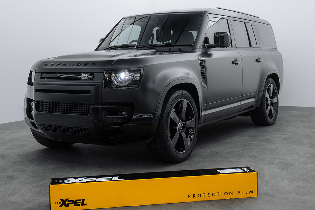 Car protection work in the Liquid R Mitcham workshop