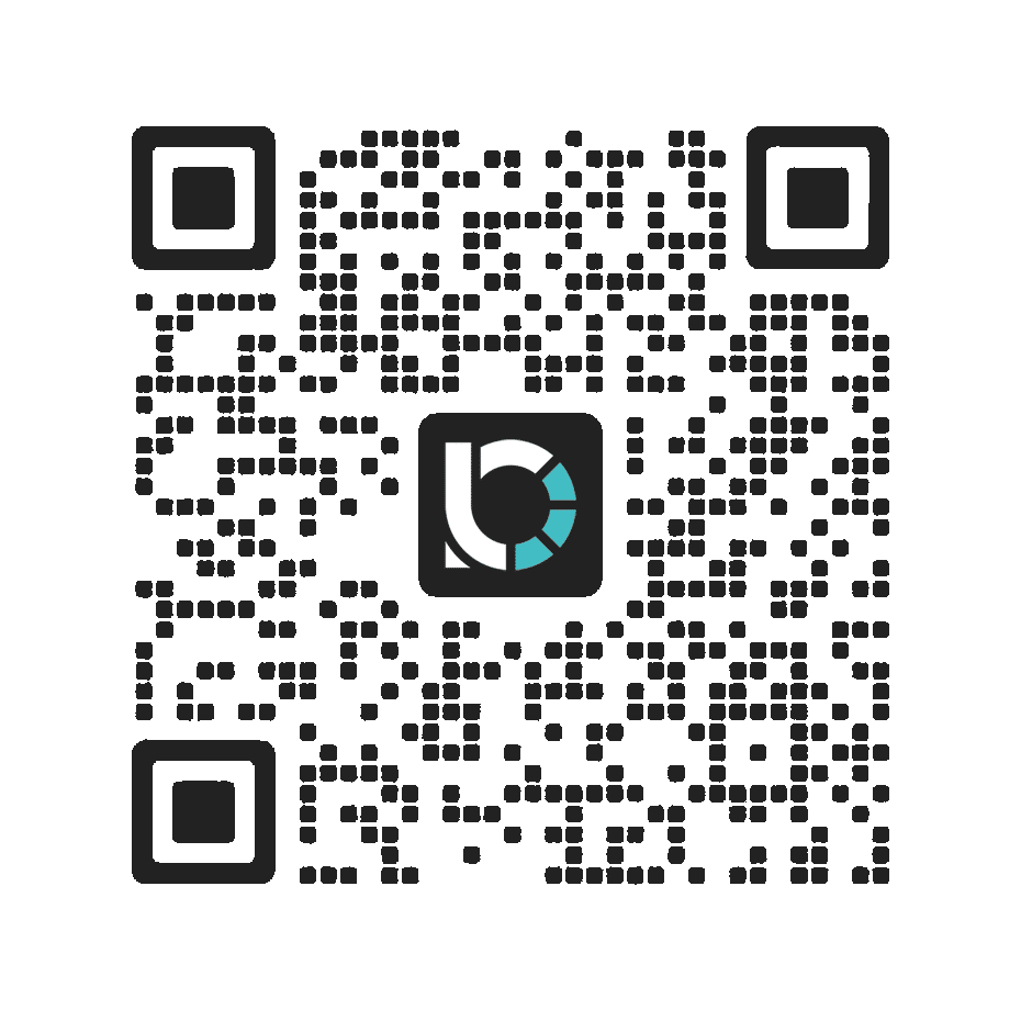 Liquid R WeChat QR code on white 微信二维码